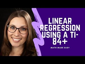 Linear Regression on a TI84 with Troubleshooting