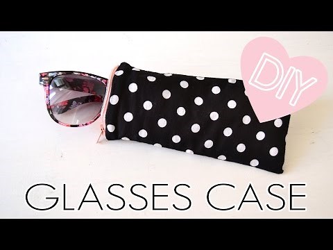 DIY Glasses Case with zipper | sewing tutorial