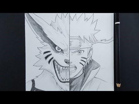 How To Draw Naruto Six Parths Sage Mode & Kurama || Easy Step By Step For Beginners