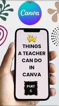 Things a Teacher Can Do in Canva | Part 6: Design School