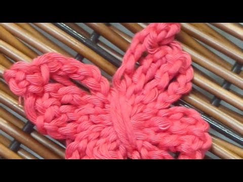 Crochet Butterfly in 5 minutes! Beginners Crochet #crochetforbeginners #crochetpatterns #diy