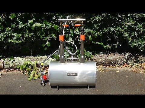 VEVOR STAINLESS STEEL DOUBLE BURNER PROPANE GAS FORGE REVIEW, INSTALLATION & USE