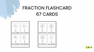 Printable Fraction Flash Cards: 3rd Grade Math, 67 Cards (PDF Instant Download) - Etsy UK