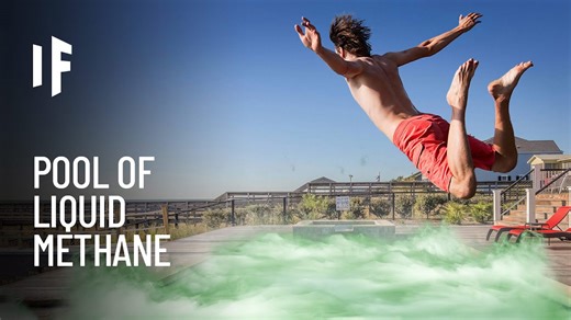 What if you jumped into a pool of liquid methane?