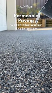 A new installer is now in your area! Let your pavement do the heavy lifting. StoneSet's Resin Bound Paving reduces stormwater runoff and gives your space a beautiful, durable finish. ☀️ UV-proof 🦶 Slip-resistant 🔨 DIY Kits 🏛️ Council-approved across Australia 🌈 30 vibrant colors to choose from 🌍 Eco-friendly Shop now and create your dream outdoor space with StoneSet, Australia’s trusted company since 1997! | StoneSet Permeable Paving