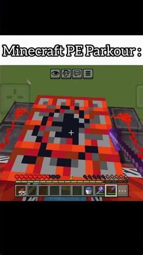 Mobile MCPE Parkour #minecraft #minecrfatshorts