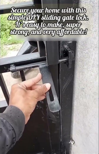 Simple And Secure Sliding Gate Lock DIY Tutorial