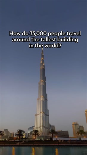 National Geographic Science on Instagram: "The Burj Khalifa, a skyscraper in Dubai, is the tallest building in the world, which could result in some very long elevator rides. To move people up and down more quickly and efficiently, the building's engineers drew inspiration from urban transit systems. Superstructures: Engineering Marvels is now streaming on @DisneyPlus."