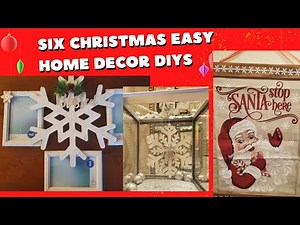 DIY Christmas Decor Using Picture Frames