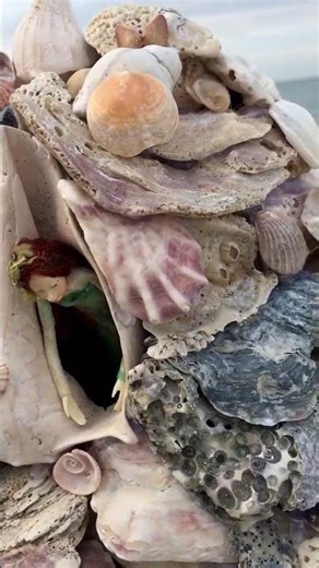Mermaid Castle Built on Beach