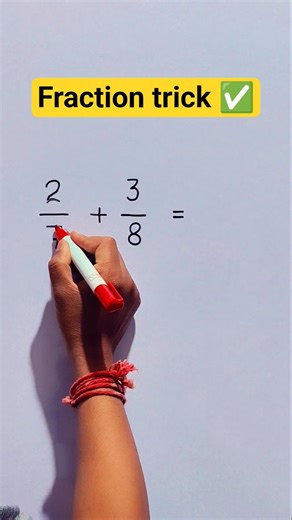 Quick Fraction Trick You Didn’t Know !#maths #mathstricks #shorts #viralshorts