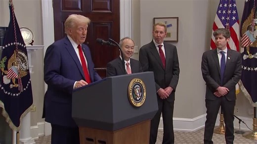 Trump announces private-sector $500 billion investment in AI infrastructure