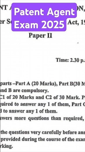 Mastering Patent Agent Exam 2025: Attempt writingpatent drafting question #patentagent #IPRIndia