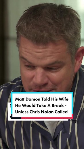 Matt Damon Discusses Break Plans With Wife and Nolan