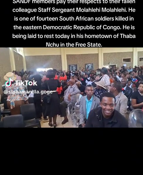 SANDF Honors Fallen Soldier Staff Sergeant Molahlehi