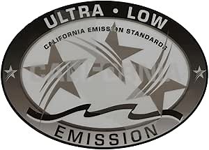 Amazon.com: Ultra Low Emission 3 Star California Outboard Graphic Sticker Decal Gray : Automotive