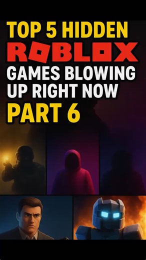 TOP 5 HIDDEN GEM ROBLOX GAMES BLOWING UP RIGHT NOW - PART 6