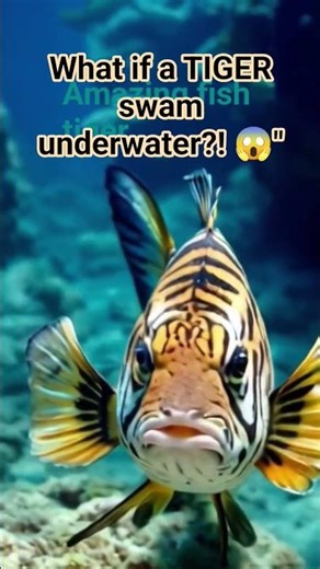 Tiger-Faced Fish 🐠Exists?!😱🐯🐟#amazing