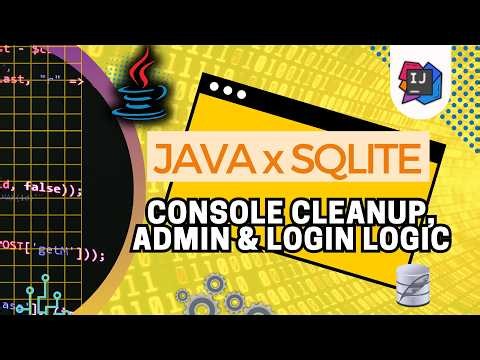 Java SQLite CRUD Part 2: SLF4J Warning Cleanup, Git Integration & Login System