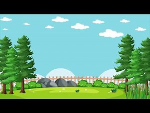 Free Beautiful Landscape Animated Background (Tree, Landscape, Garden) l Copyright Free loop bg