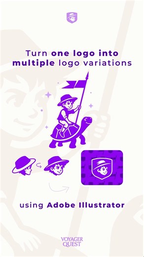 Turn one logo into multiple logo variations using Adobe Illustrator 💡