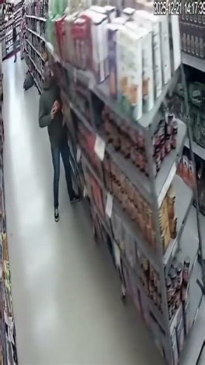 Shelf Collapse! Customer's UNBELIEVABLE Escape! 😱🛒