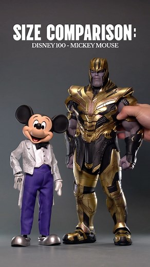 Size comparison: Disneys 100 Mickey Mouse . Figures: @disney . . . #disney #disneyworld #disney100 #waltdisney #mickeymouse #sizecomparison #comparison #hottoyscollectibles #starwars #themandalorian #darthvader #ahsoka #marvel #marvelstudios #venom #thanos #avengers #ironman #captainamerica #babyyoda #ahsoka #toycommunity #toycollector | Patrick Tamayo