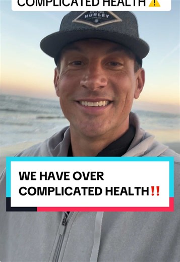 We have over complicated health! Stick to the basics: get outside, do some grounding, get some vitamin D, exercise on a regular basis, and eat whole foods! #health