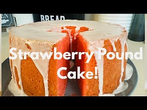 Strawberry Pound Cake Recipe |Easy Box Hack|Delicious!