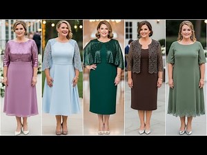 Plus Size Mother of the Bride Midi Dresses: Elegant Wedding Guest Styles for Curvy Women 2026