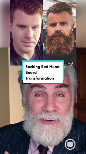 Socking Red Head Beard Transformation Revealed
