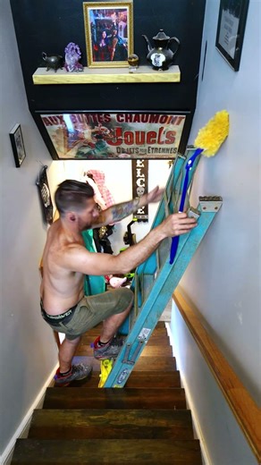 Here's how to use a stepladder on your stairs #constructionchannel #diy #homeimprovement