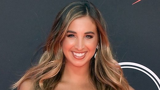 Katie Austin Models Teeny Tiny Watermelon Print Bikini From 2023 SI Swimsuit Photo Shoot