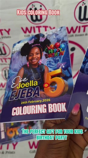 Customizable Coloring Books for Kids' Birthday Parties