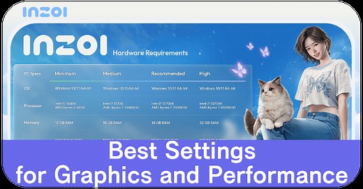 Best Settings for Graphics and Performance | inZOI｜Game8