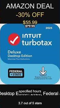 Easily File Your 2025 Federal and State Taxes with TurboTax Deluxe Desktop for PC and Mac