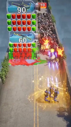 Zombies waves funny game 🎮#shorts #gaming #games #gameplay