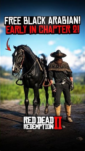 RDR2 Get the Black Arabian for Free in Chapter 2 #rdr2