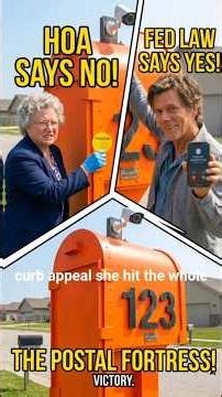 HOA vs. The United States Postal Service: Karen Can't Touch My Orange Box.#HOA #Karen #MailboxWars