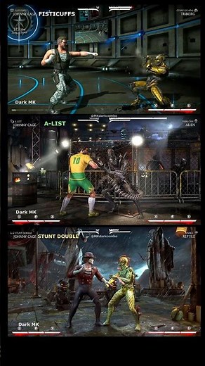 Johnny Cage 3 Variations Combos
