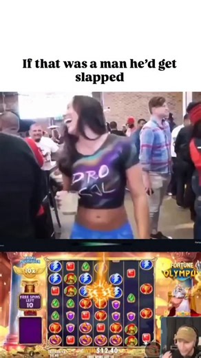 crazy & trending video on Instagram: "The post features a viral video of a woman in body-painted "jeans" playfully allowing strangers—mostly women—to touch her to verify the illusion, set against a caption implying she'd react aggressively if a man did the same, spotlighting gender-based double standards in personal space. Posted by @QueenAnticommie , a self-described anti-communist account with an "America First" focus, the content has garnered over 14,000 likes and 3 million views in under 24