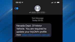 Nevada DMV warns of phishing scam sent via text