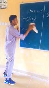 learning how to solve difference of two square