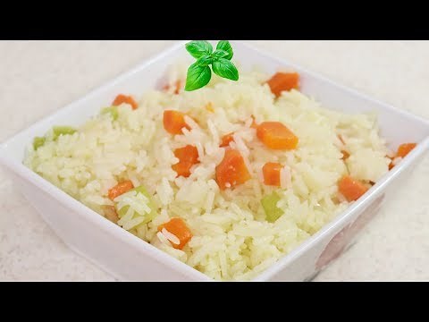 ARROZ BLANCO CON CALDO DE POLLO, APIO Y ZANAHORIA | ARROZ BLANCO CON VERDURAS