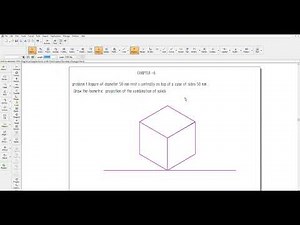 CAED drawing isometric projection