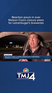 Leinenkugel's Chippewa Falls Brewery and 10th Street Brewery in Milwaukee will be shutting down in 2025. According to the Molson Coors website, the Chippewa Falls brewery employs 120 people. Craft beer enthusiasts say they're shocked and worried about employees. Read more here: https://www.tmj4.com/news/milwaukee-county/reaction-pours-in-over-molson-coors-closure-plans-for-leinenkugels-breweries | TMJ4 News