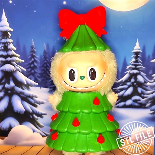 Christmas Tree Costume for Plush Toy - STL Digital File for 3D Printing, Accessory Design for Collectible - Etsy