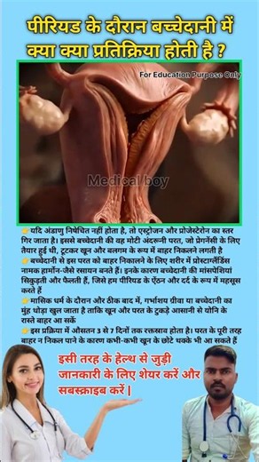 What happens in the uterus during a period? Period problem in women || #viral
