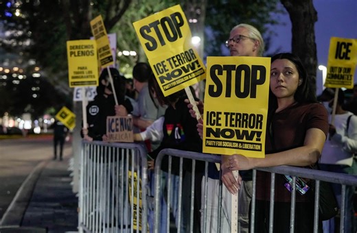 Protesters march for a second day in Houston as outrage grows over ICE shooting