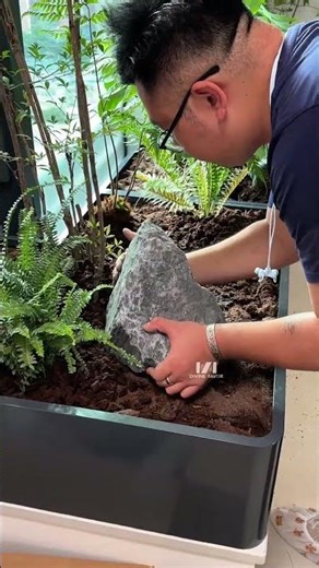 Spend 2 hours creating a Zen inspired landscape on your bay window #SpaceDesign #gardendesign #gard